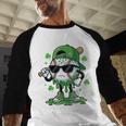 Baseball Drip Ice Cream Shamrock Kids Boy St Patrick’s Day Baseball Raglan Shirt