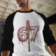 Baseball Drip Number 67 Sports Player Six Seven Meme Fan Baseball Raglan Shirt Baseball Drip Number 67 Sports Player Six Seven Meme Fan Baseball Raglan Shirt