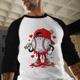 Baseball Drip Valentines Baseball Raglan Shirt