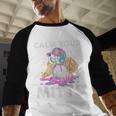 Calm Your Mitts Baseball Ice Cream Drip Crossed Bats Sport Baseball Raglan Shirt