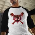 Chocolate 67 Drip Baseball Valentine Love Sports Baseball Raglan Shirt
