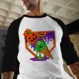 Halloween Baseball Ice Cream Drip Boys Girls Youth Baseball Raglan Shirt