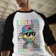 I Hit 100 Days Of School Baseball Drip 100th Day Of School Baseball Raglan Shirt I Hit 100 Days Of School Baseball Drip 100th Day Of School Baseball Raglan Shirt