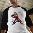 Santa Baseball Six Seven 6 7 Meme Christmas Men Boys Player Baseball Raglan Shirt