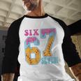 Six Seven Drip Baseball Player Number 67 Or 67th Birthday Baseball Raglan Shirt