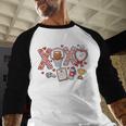 XOXO Physical Education Valentines Day Baseball Football Men Baseball Raglan Shirt XOXO Physical Education Valentines Day Baseball Football Men Baseball Raglan Shirt