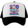 100 Days Of School Baseball Sports Drip Graphic Trucker Cap