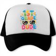 1st Grade Dude Shirt First Grade Boys Girl Back To School Trucker Cap 1st Grade Dude Shirt First Grade Boys Girl Back To School Trucker Cap