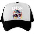 3rd Grade Back To School Kids Ready To Crush Third Grade Premium Tri-Blend Trucker Cap