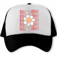 70s Groovy 1st Grade Back To School First Day Of First Grade Trucker Cap
