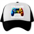 7th Grade Level Unlocked Back To School Gamer Boys Girls Trucker Cap 7th Grade Level Unlocked Back To School Gamer Boys Girls Trucker Cap