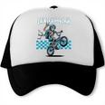 Back To School Bruh Boy Skeleton Riding On a BMX Bike Trucker Cap