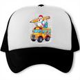 Back To School Chicken School Bus 100 Days Of School Trucker Cap