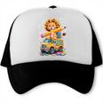 Back To School Lion School Bus 100 Days Of School Trucker Cap