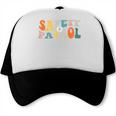 Back To School Student Safety Patrol Groovy Retro Trucker Cap Back To School Student Safety Patrol Groovy Retro Trucker Cap