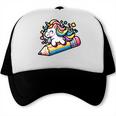 Back To School Unicorn Riding A Pencil Trucker Cap