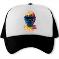 Baseball Catcher Mask Ice Cream Dripping Baseball Fan Boys Trucker Cap