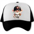 Baseball Dad Gnome For Baseball Lover With Winner Trophy Premium Tri-Blend Trucker Cap
