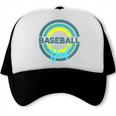Baseball Dad With Modern Baseball Circles Trucker Cap