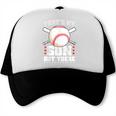Baseball Dad Softball Game Son Out There Fathersday Baseball Trucker Cap