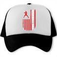 Baseball Dad Usa American Flag Patriotic Dad Father's Day Trucker Cap Baseball Dad Usa American Flag Patriotic Dad Father's Day Trucker Cap