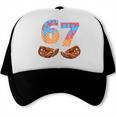 Baseball Drip Number 67 Player Six Seven Meme Trucker Cap
