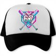 Baseball Dripping 67 Home Plate Six Seven Boy Kids Sports Trucker Cap