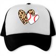 Baseball Heart Leopard Heart Sport Baseball Mom Trucker Cap Baseball Heart Leopard Heart Sport Baseball Mom Trucker Cap