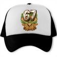 Baseball Ice Cream Drip Number 67 Playground Player 67th Trucker Cap