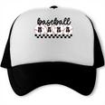 Baseball Mama Retro Groovy Baseball Mom Mother Game Day Trucker Cap