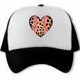 Baseball Mom Leopard Heart Valentine Day Mother Day Trucker Cap Baseball Mom Leopard Heart Valentine Day Mother Day Trucker Cap