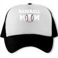 Baseball MOM Mother's Day Baseball Game Cheer Mom Raglan Baseball Tee Trucker Cap