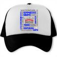 Baseball Mom Traits For Great Mothers Grey And Blue Trucker Cap Baseball Mom Traits For Great Mothers Grey And Blue Trucker Cap