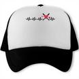 Baseball Softball Baseball Mom Heartbeat Baseball Trucker Cap Baseball Softball Baseball Mom Heartbeat Baseball Trucker Cap