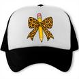 Bow Pencil Leopard First Day Of School Back To School Trucker Cap