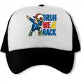 Bruh We Back To School Dabbing First Day Of School Trucker Cap Bruh We Back To School Dabbing First Day Of School Trucker Cap