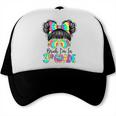 Bruh I'm In Third 3rd Grade Tie Dye Girl Back To School Tee Trucker Cap