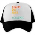 Chaos But Make It Academic Retro Back To School Trucker Cap Chaos But Make It Academic Retro Back To School Trucker Cap