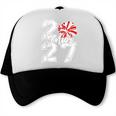 Class Of 2027 Cheer Red Senior 2027 Back To School Trucker Cap