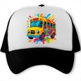 Colorful School Bus Driver Back To School Men Women Kids Trucker Cap