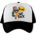 Cool Cartoon Pencil Saying Bruh Back To School Trucker Cap
