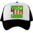 Creepin’ Into 4th Grade Kids Boy Gamer Pixel Back To School Performance Trucker Cap
