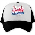 Daddy Of The Rookie Baseball Dad Retro Love Heart Birthday Trucker Cap Daddy Of The Rookie Baseball Dad Retro Love Heart Birthday Trucker Cap