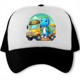 Dinosaur Kids Riding a Bus Back To School Ready To Crush Trucker Cap