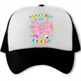 First Day Of Pre-K Girls Coquette Bow Back To School Kids Trucker Cap First Day Of Pre-K Girls Coquette Bow Back To School Kids Trucker Cap