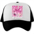 First Day Of School Girls Coquette Bow Back To School Performance Trucker Cap First Day Of School Girls Coquette Bow Back To School Performance Trucker Cap