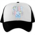 First Grade Coquette Bow Pencil First Day Back To School Performance Trucker Cap