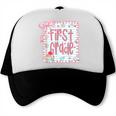 First Grade Coquette Bow Pink Preppy Back To School Girls Trucker Cap First Grade Coquette Bow Pink Preppy Back To School Girls Trucker Cap