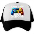 Game Over Back To School Gaming Controller Kids Gamer Trucker Cap Game Over Back To School Gaming Controller Kids Gamer Trucker Cap