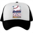 Groovy Baseball Dad Daddy Father Happy Fathers Day Men Guys Trucker Cap Groovy Baseball Dad Daddy Father Happy Fathers Day Men Guys Trucker Cap
